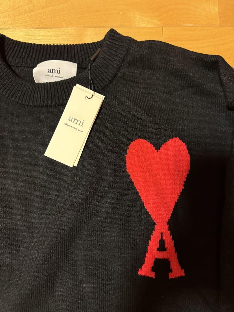 AMI Paris ハート セーター ニット ブラック