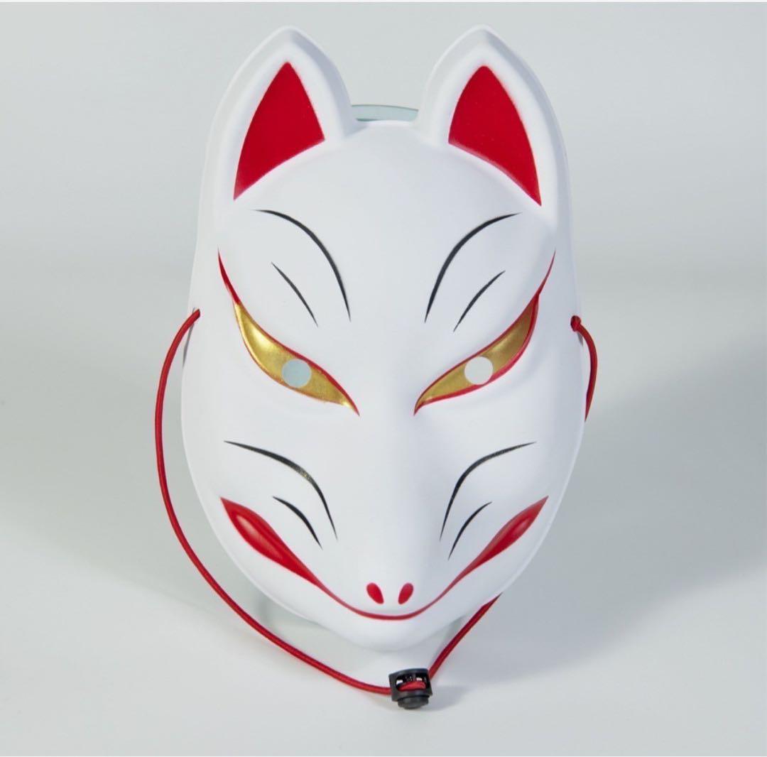 キツネ 面 キツネの面 狐 面 お祭り 結婚式 ハロウィン 舞 神 神殿 縁結び