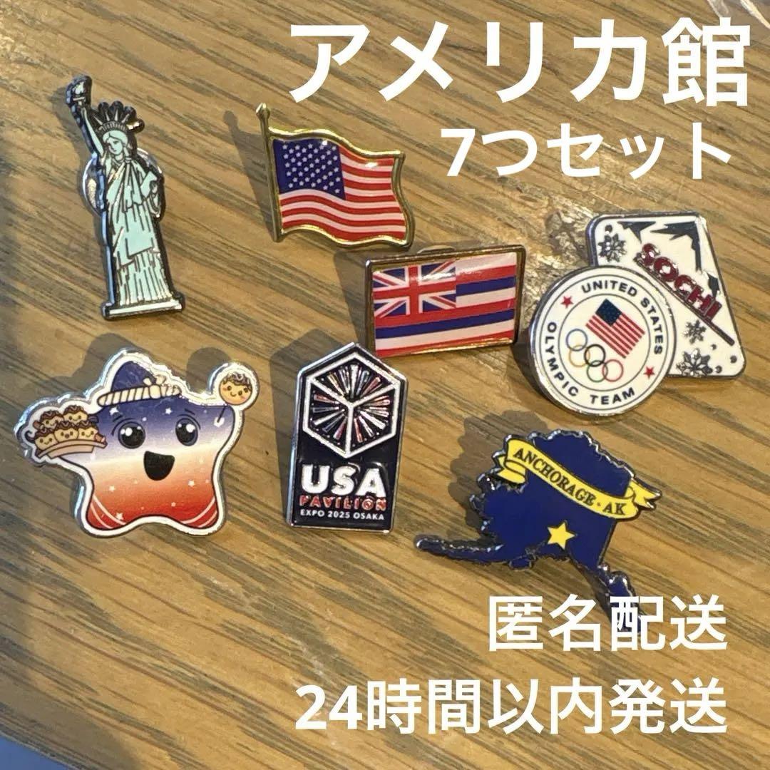 大阪関西万博 アメリカ館 ピンバッジ - メルカリ