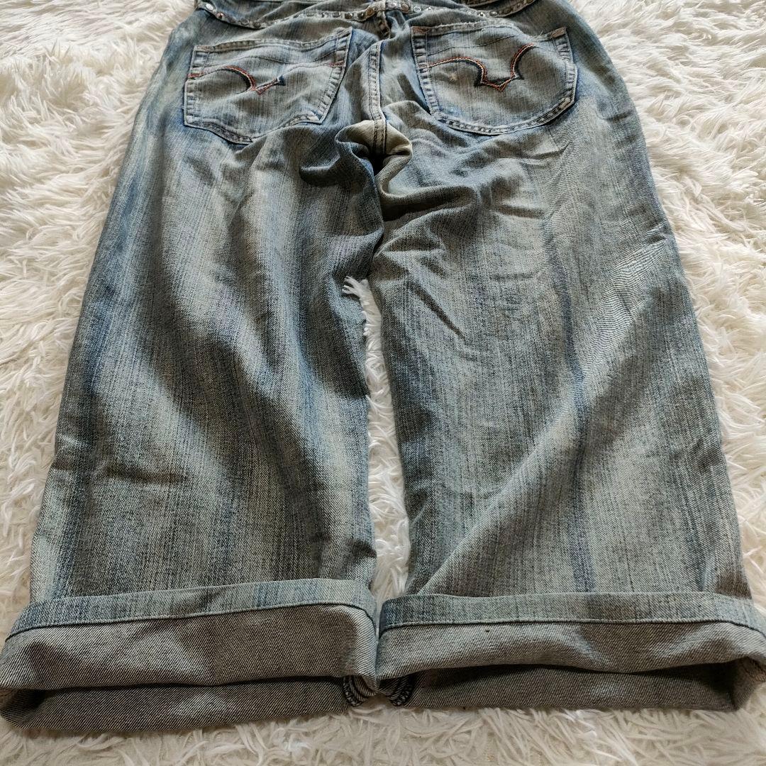 Pelle Pelle 　ペレペレ　スタッズ　バギー　ワイド　デニム　鬼フェード