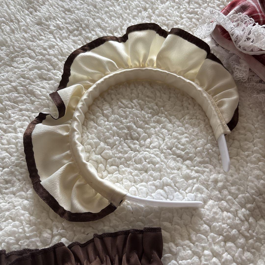 【美品♡匿名配送】Malymoon チョコレートチャンクチェックメイド レッド