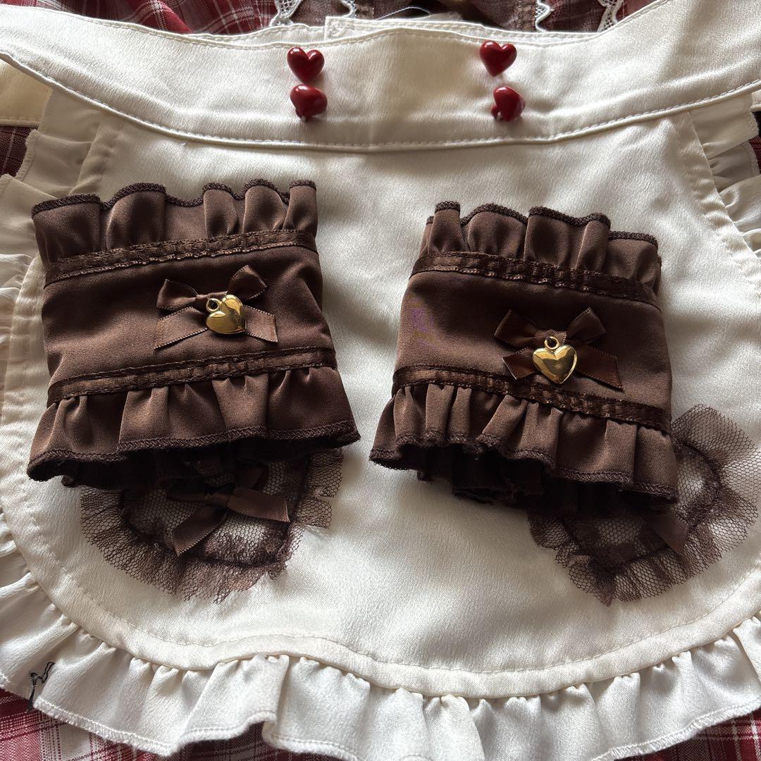 【美品♡匿名配送】Malymoon チョコレートチャンクチェックメイド レッド