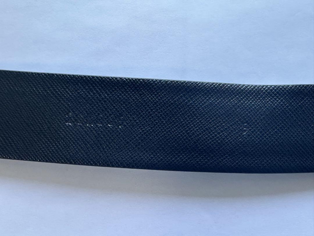 PRADA ブラック レザーベルト