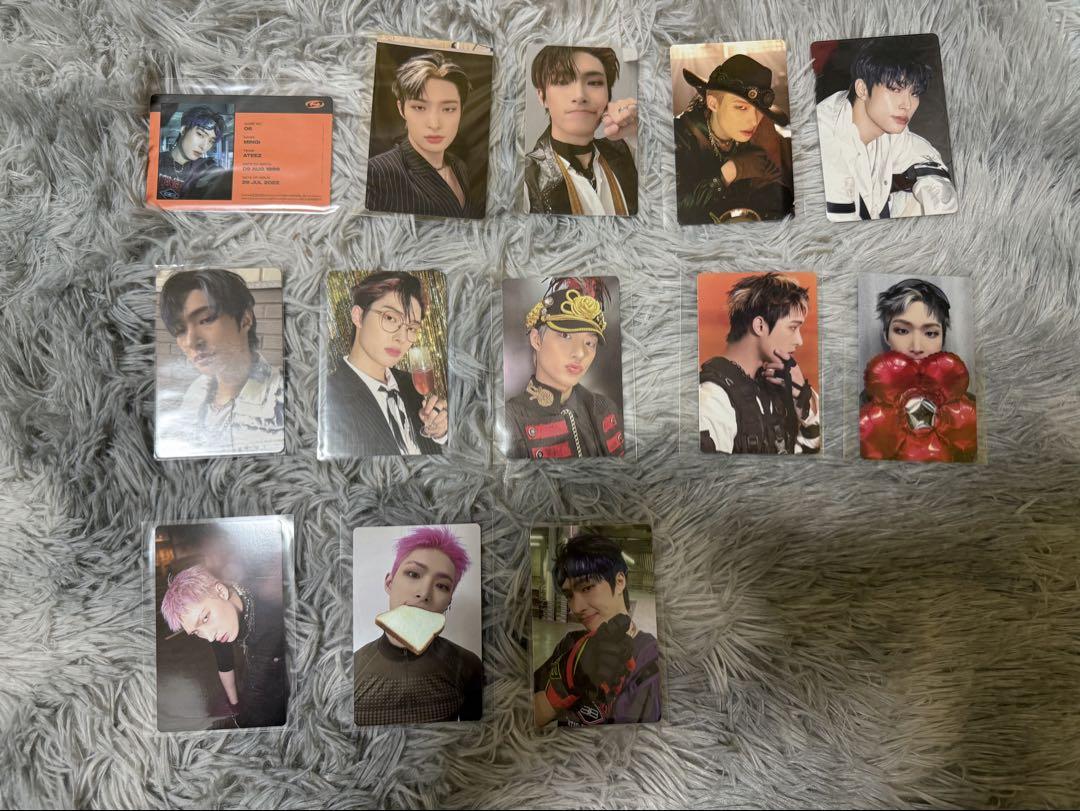 バラ売り〇　mingi ateez　トレカ まとめ売り　ミンギ　jp album バラ売り〇 mingi ateez トレカ まとめ売り ミンギ jp album