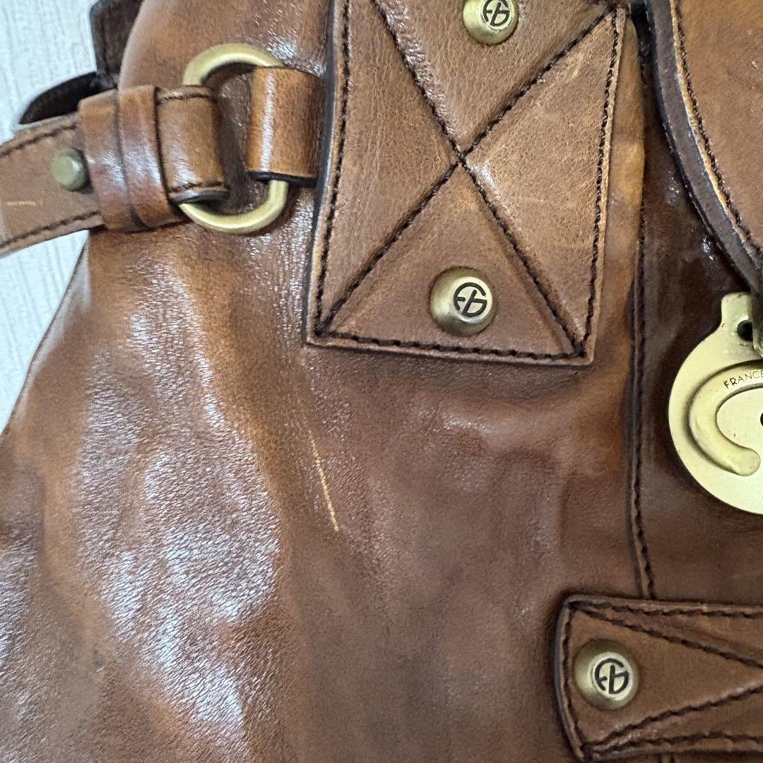 FRANCESCO BIASIA レザーバッグ　スエード　異素材