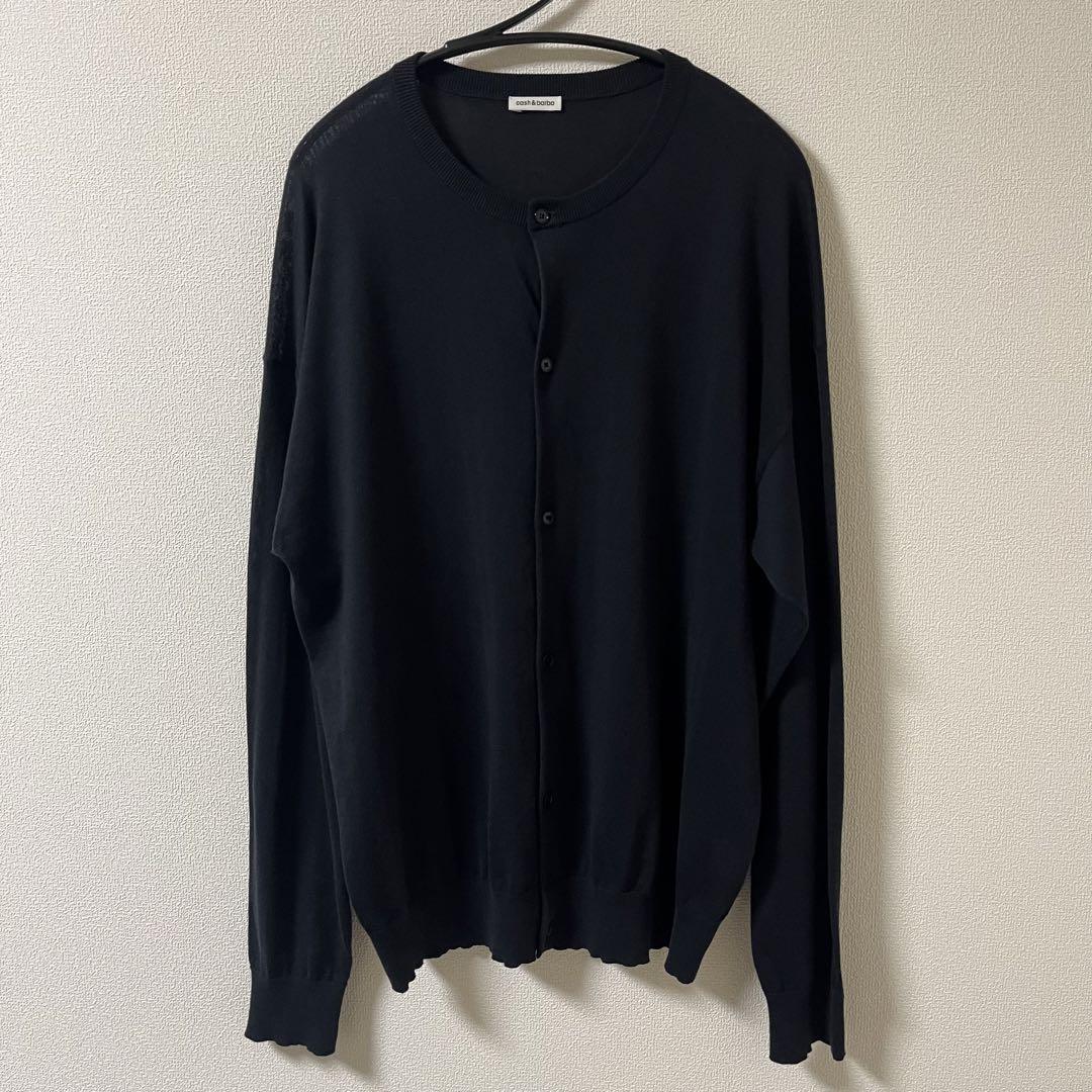 Cash&Barba シーアイランドコットン ニット 長袖クルー Black シーアイランドコットン ニット 長袖クルー, Black – cash & barba