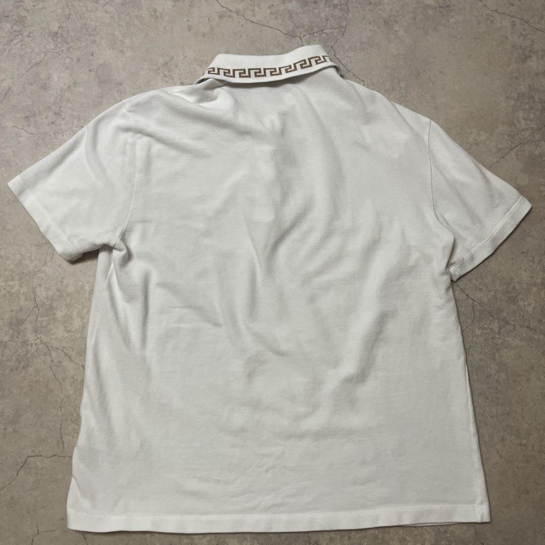VERSACE ホワイト ポロシャツ XL