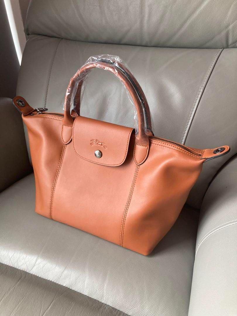 新品 Longchamp ル プリアージュ キュイールトップハンドルバッグ 新品 Longchamp ル プリアージュ キュイールトップハンドルバッグ