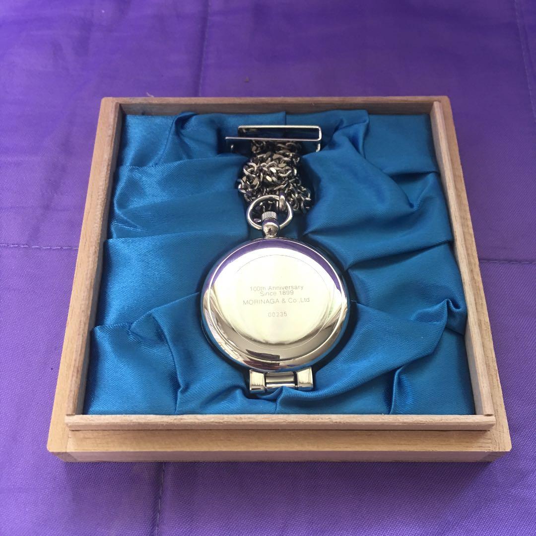 未使用品】 森永 北海道限定 抽プレ当選オリジナル懐中時計 ノベルティ