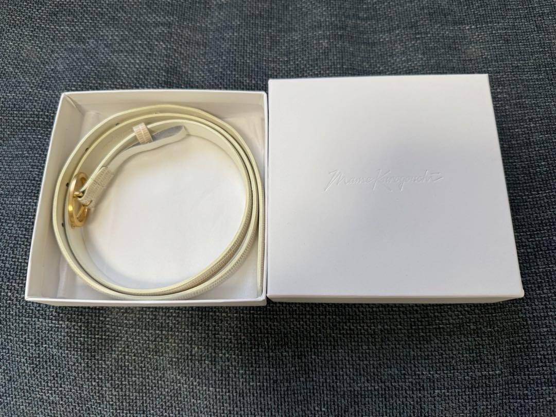 小物 mame Cow Hide Leather Narrow Belt
