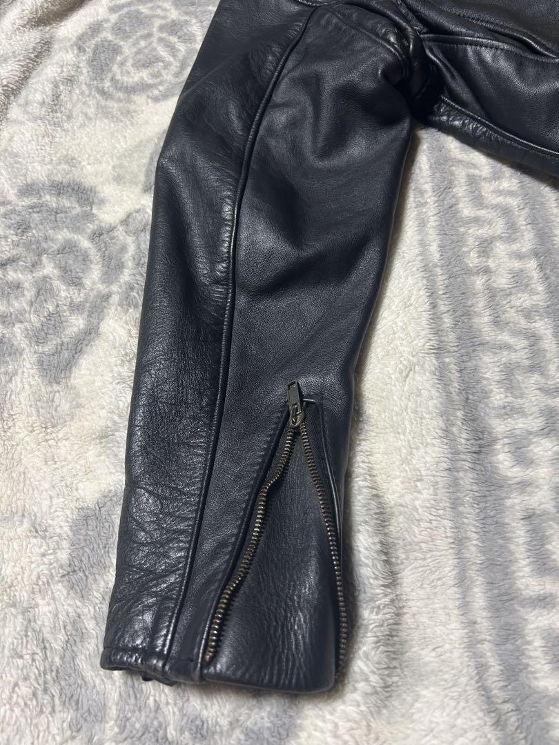 schott 襟付きシングルライダース size36