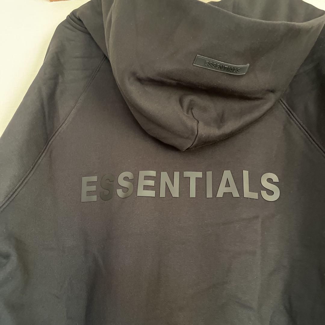 今季一番 ESSENTIALS ブラック トップス 男女兼用 フード付きパーカー トップス