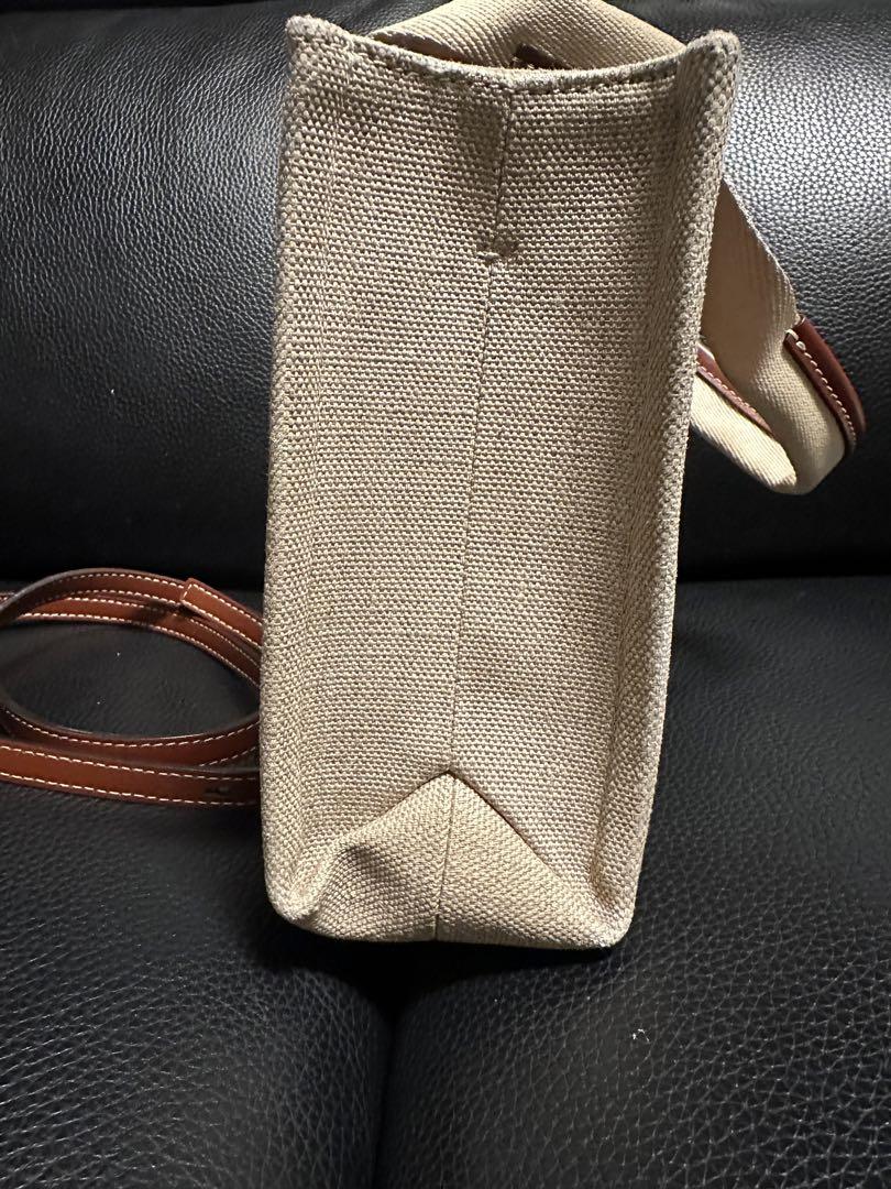 Chloe リネン製WOODYスモールトートバッグ