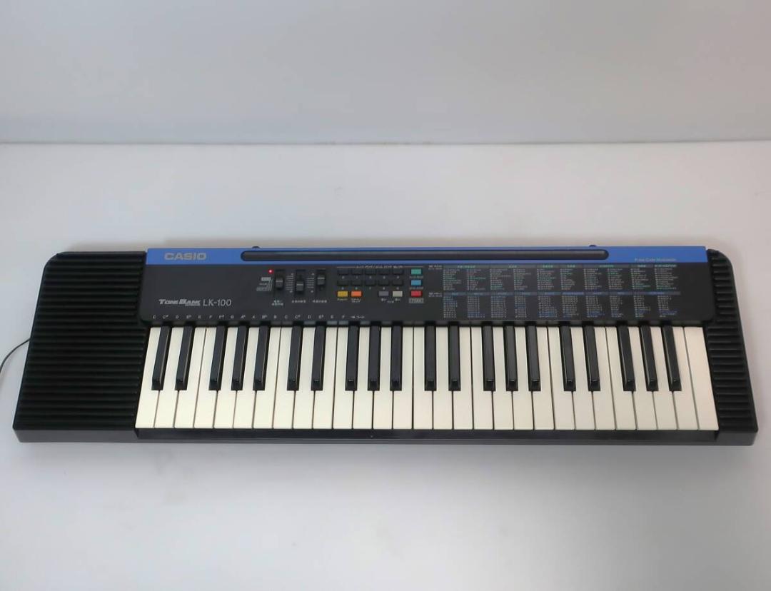 人気定番 電子ピアノ CASIO 良好 キーボード 清掃済 LK-100 tonebank 鍵盤楽器