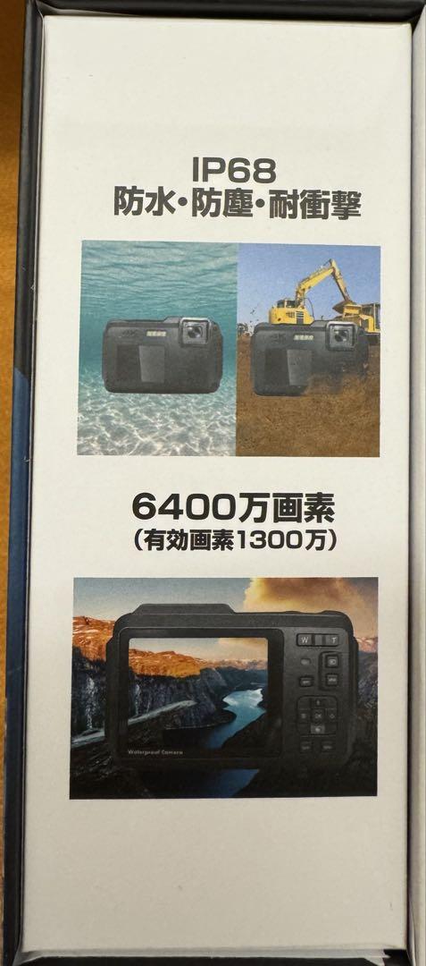 Bluemake 防水コンパクトデジタルカメラ ブラック TT-WD1300