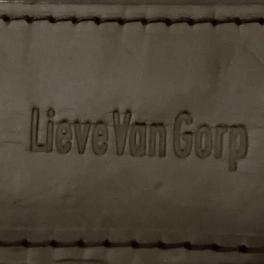⭐️値下✨超希少Lieve Van Gorpリーヴヴァンゴープレザーバックブラック