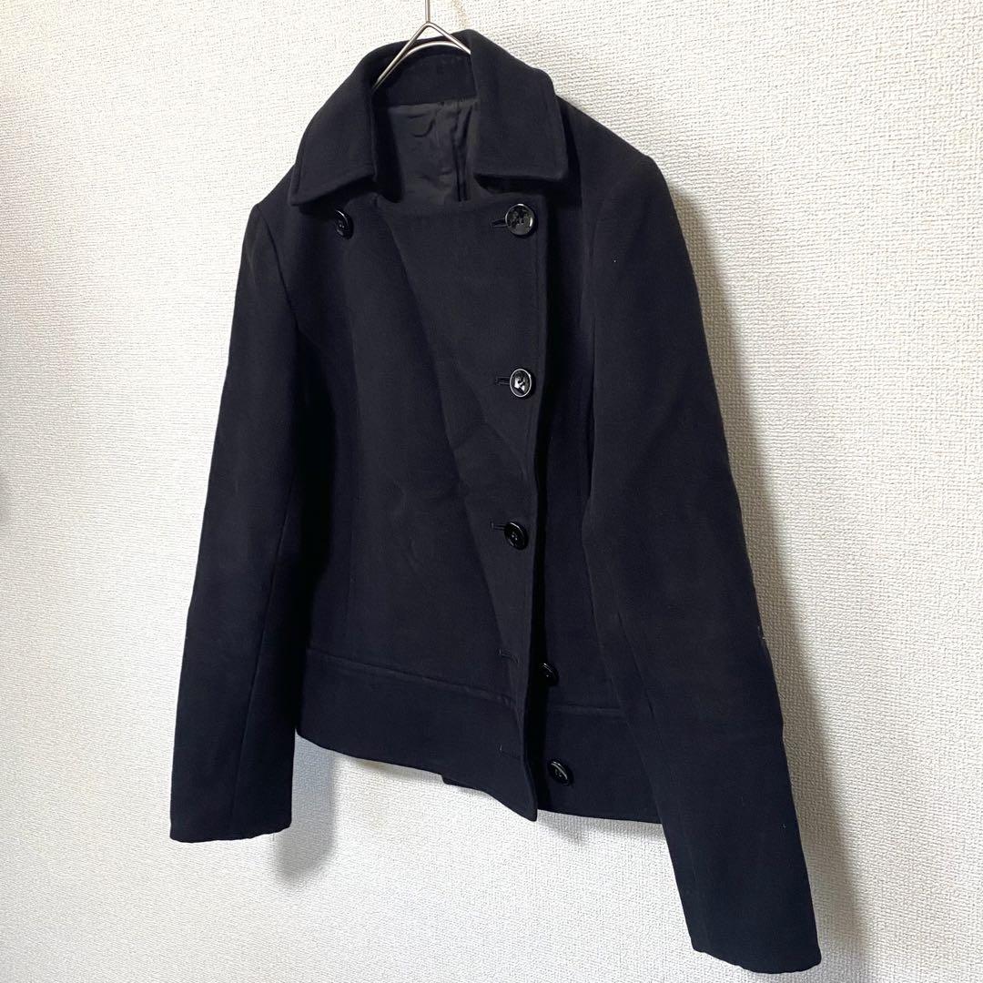 Adam et Rope' ショートコート シンプル ポケット付き ウール