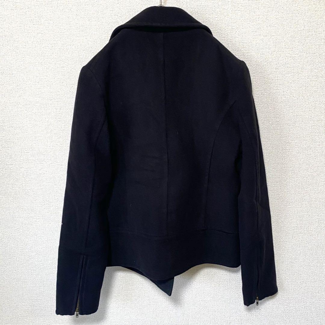 Adam et Rope' ショートコート シンプル ポケット付き ウール