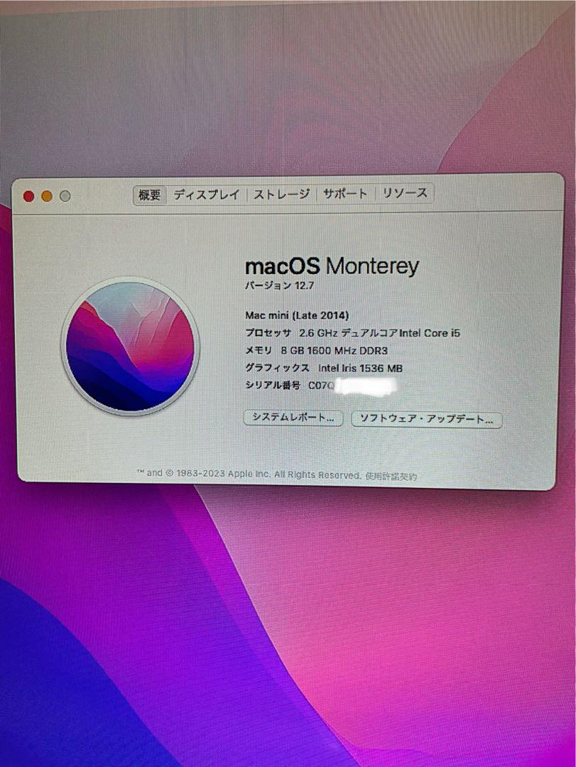 Macmini Late 2014 1TB キーボード フュージョン化 セット