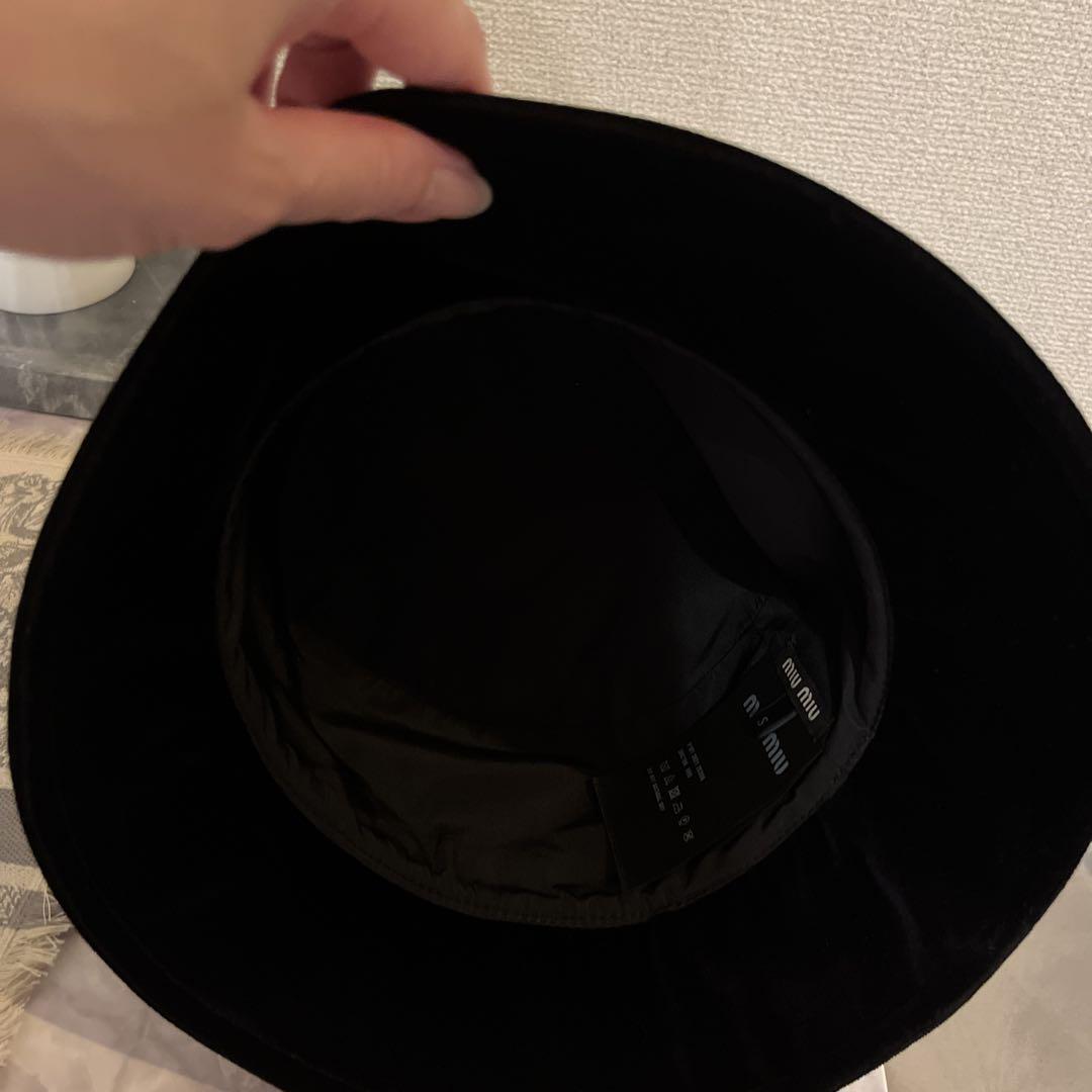MIU MIU ミュウミュウ ベルベット バケットハット