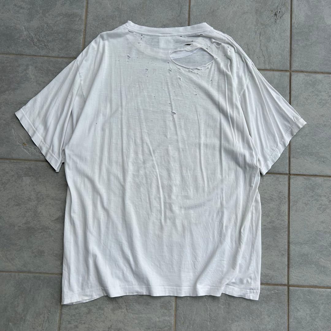 1994年 ヴィンテージエロプリントTシャツ ボロT サイズXL ホワイト 1994年 ヴィンテージエロプリントTシャツ ボロT サイズXL ホワイト