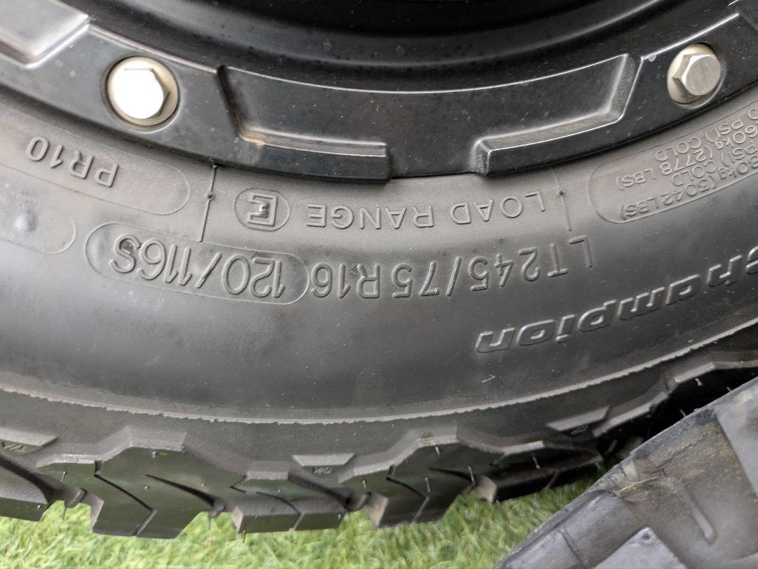 245/75r16 BFGoodrich All-Terrain 16インチ