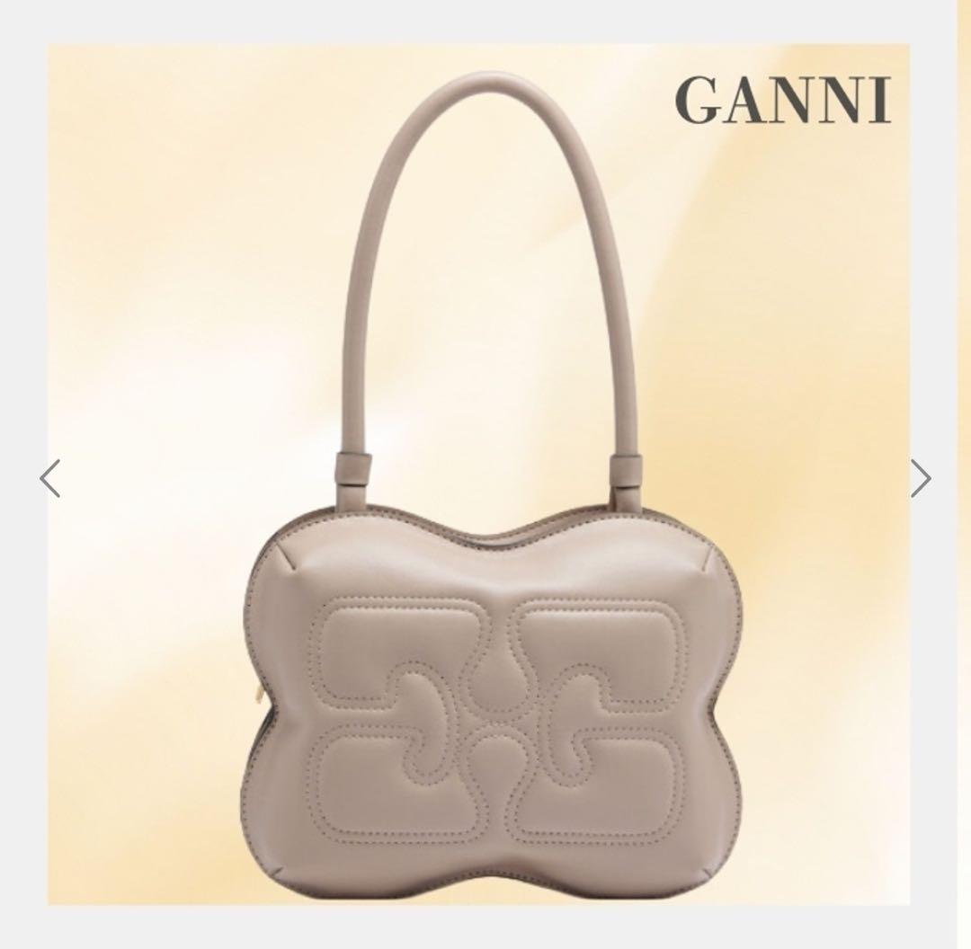 【GANNI】BUTTERFLY TOP HANDLE BAG