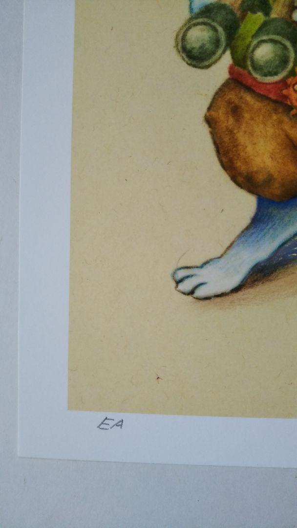 特別価格★【版画（額縁なし）】『プリンゲル』（犬　ミニチュアシュナウザー）