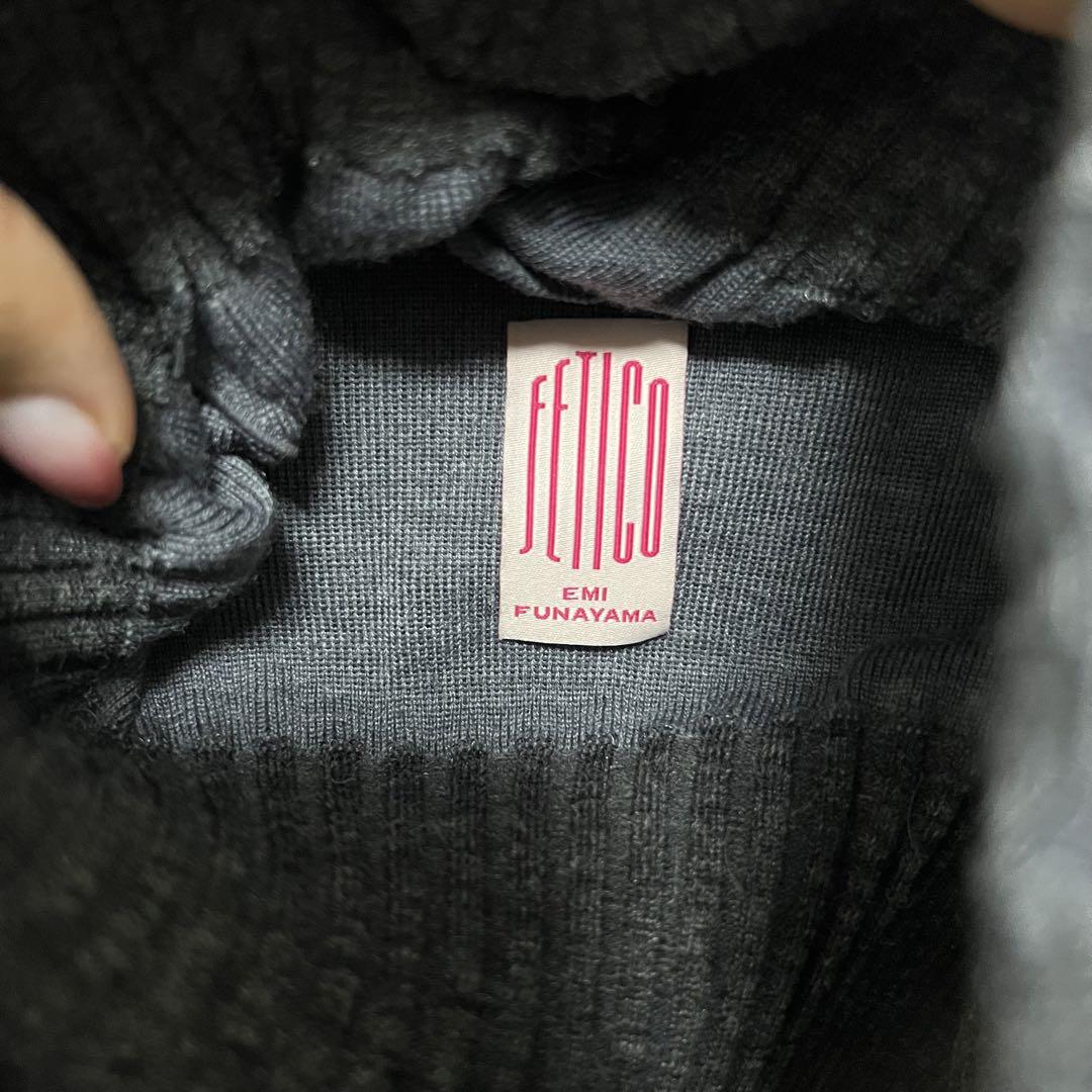 大幅最終値下げ❕】fetico STRIPE RIB KNIT JUMPER