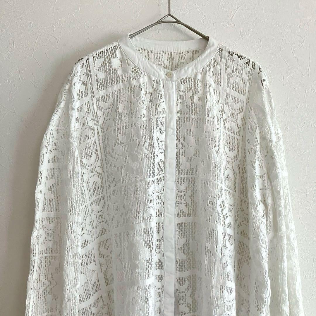 todayful トゥデイフル Block Lace Shirts ホワイト