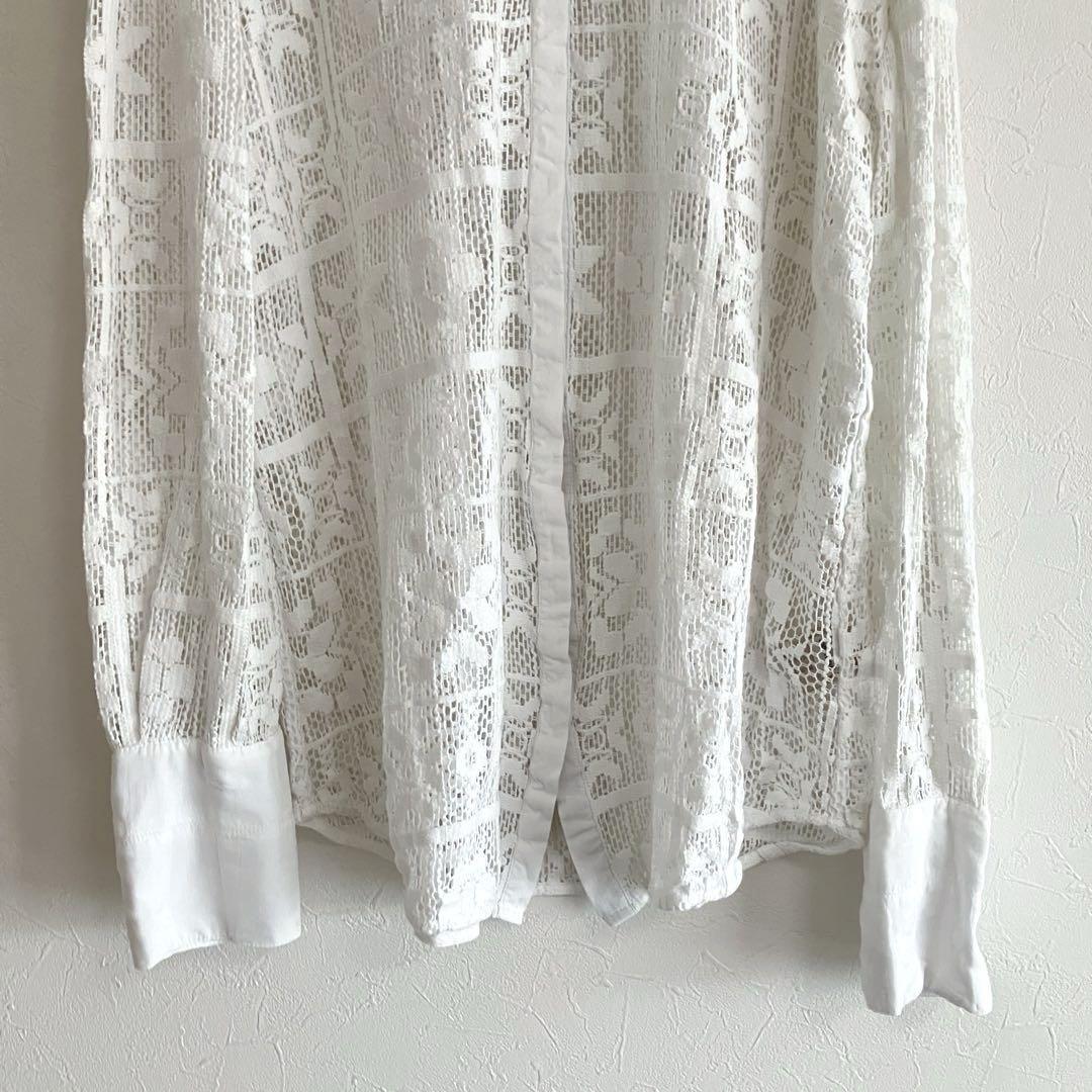 todayful トゥデイフル Block Lace Shirts ホワイト