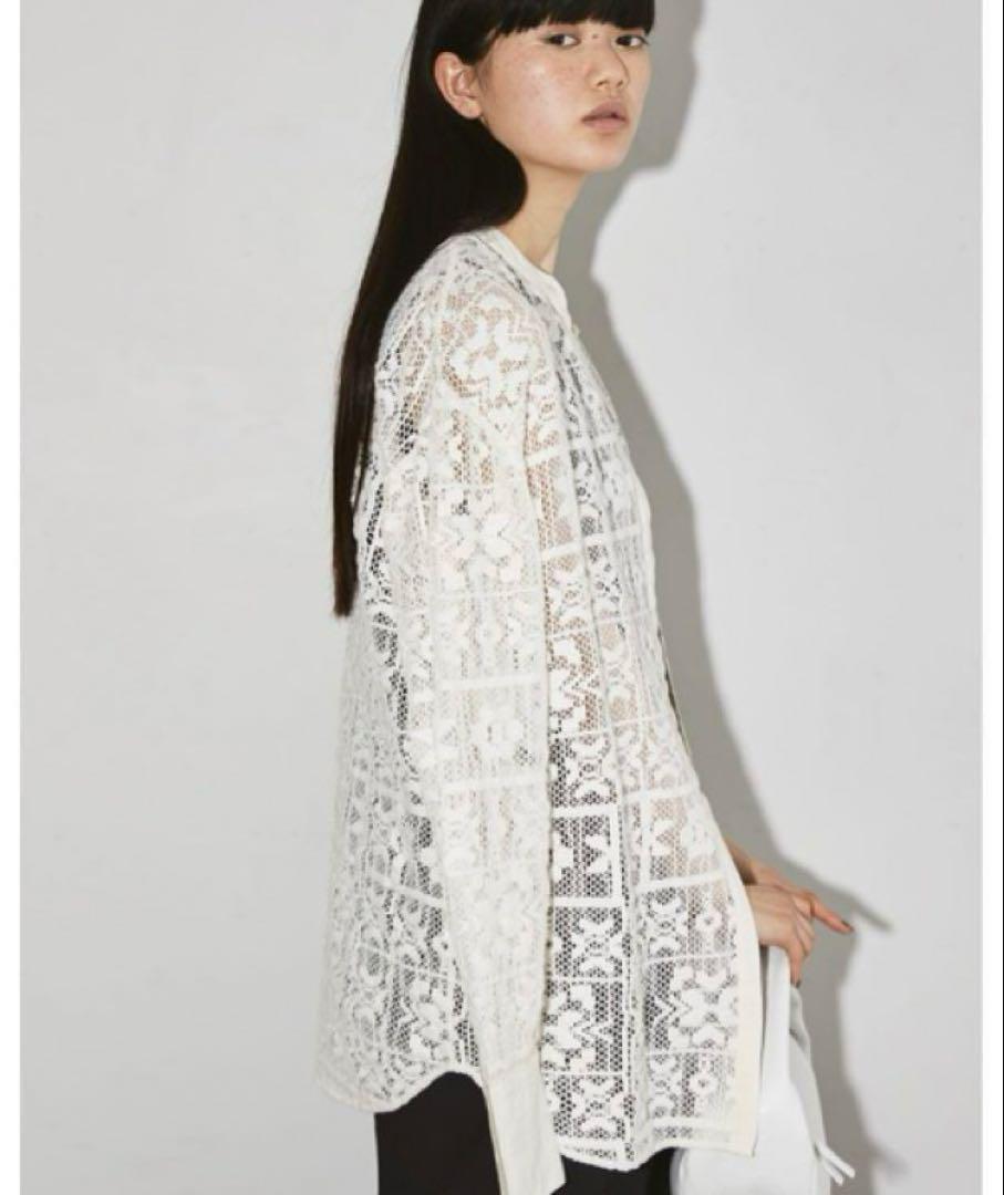 todayful トゥデイフル Block Lace Shirts ホワイト