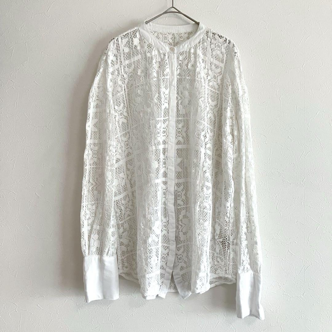 todayful トゥデイフル Block Lace Shirts ホワイト