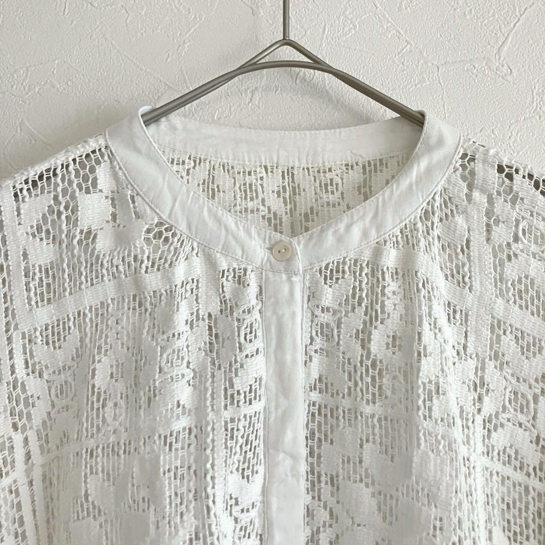 todayful トゥデイフル Block Lace Shirts ホワイト