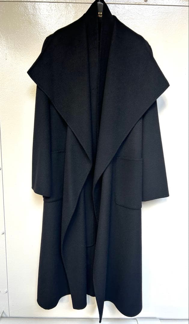 【超美品】 Noble super160リバードレープ コートS Noble