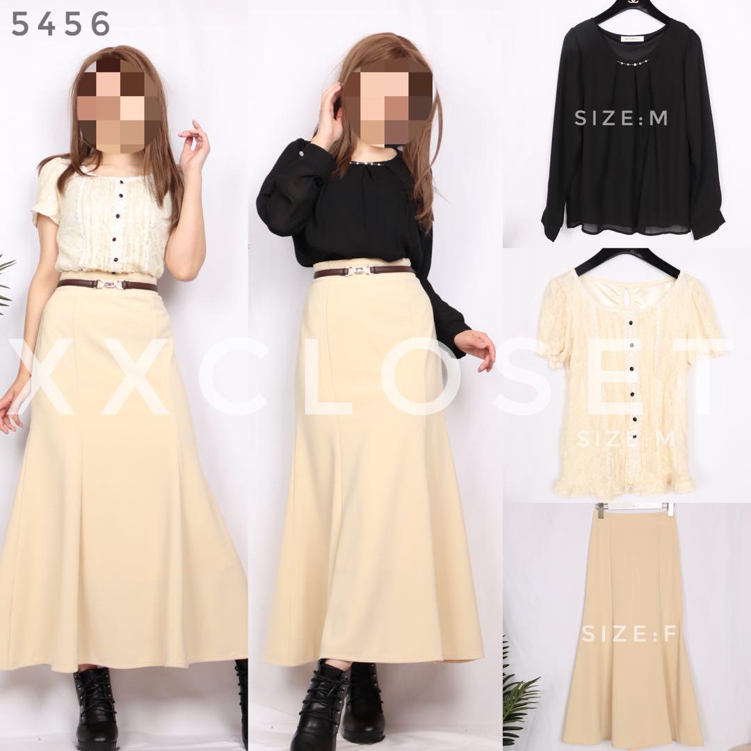 着画 コーデ売り★5456【トップス2点×美ラインスカート】春