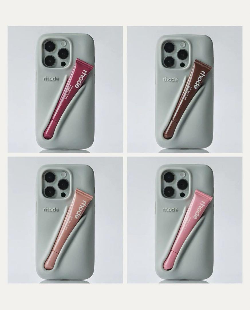 お値下げ！rhode 新品未使用　iPhone15proケース　リップティント