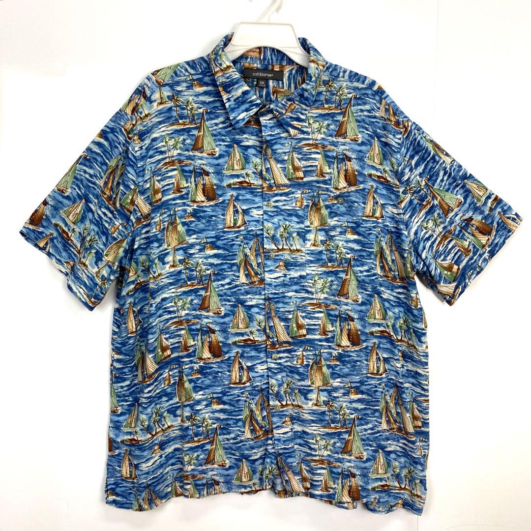クラフトu0026バローcroftu0026barrowハワイアンシャツアロハシャツ総柄レーヨン