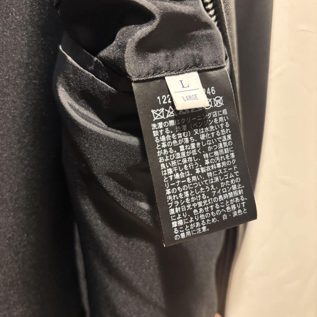 ユナイテッドアローズ ラムレザー シングルライダースジャケット(L)