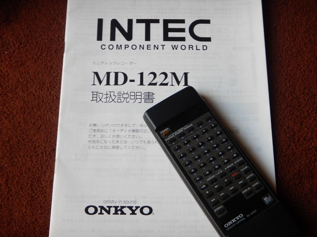 ONKYO MD-122Mのリモコン（RC-301MD）＆取説セット - メルカリ