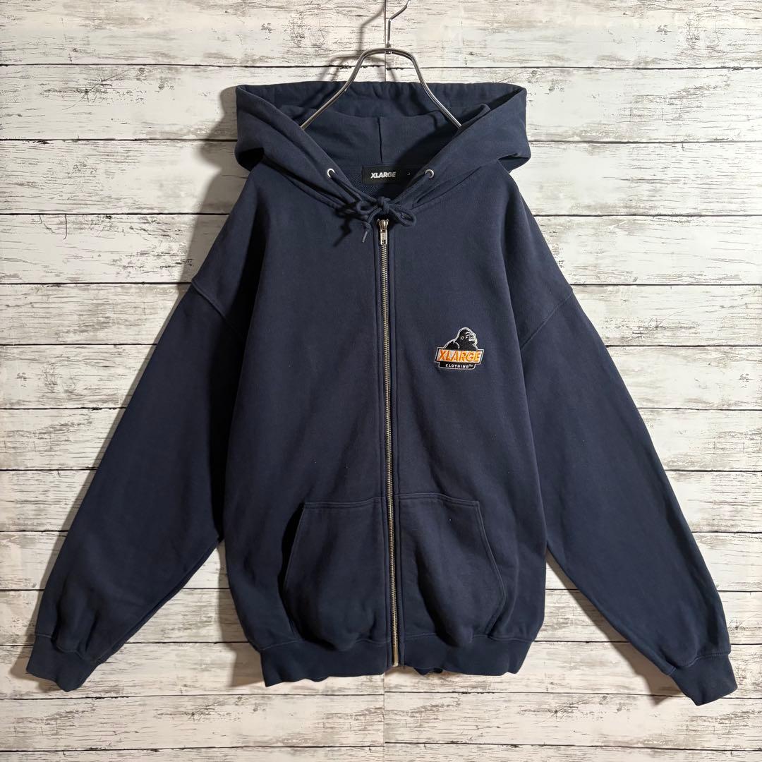 【人気モデル】エクストララージ ネイビー ジップパーカー L 【人気モデル】エクストララージ ネイビー ジップパーカー L