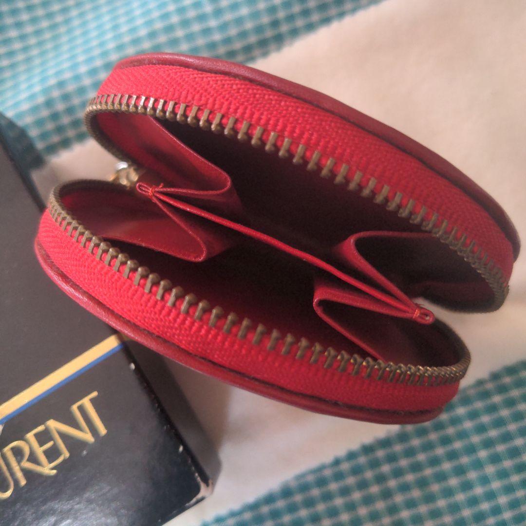 Yves Saint Laurent - 極美品 Yves saint Laurent コインケース ボルドー 小銭入れの通販｜ラクマ