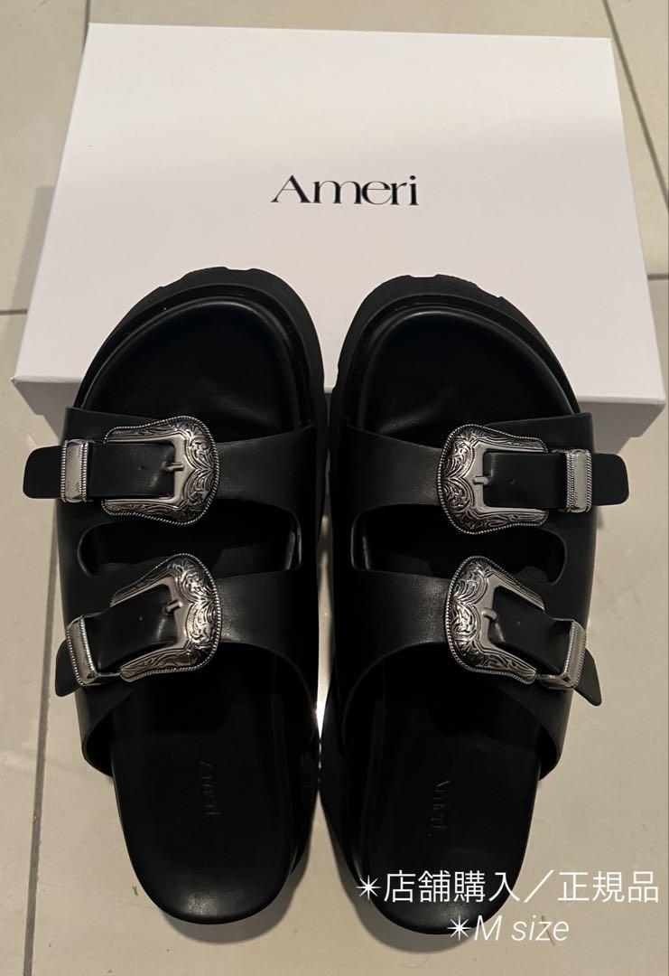 MEDI WESTERN BUCKLE SANDALS