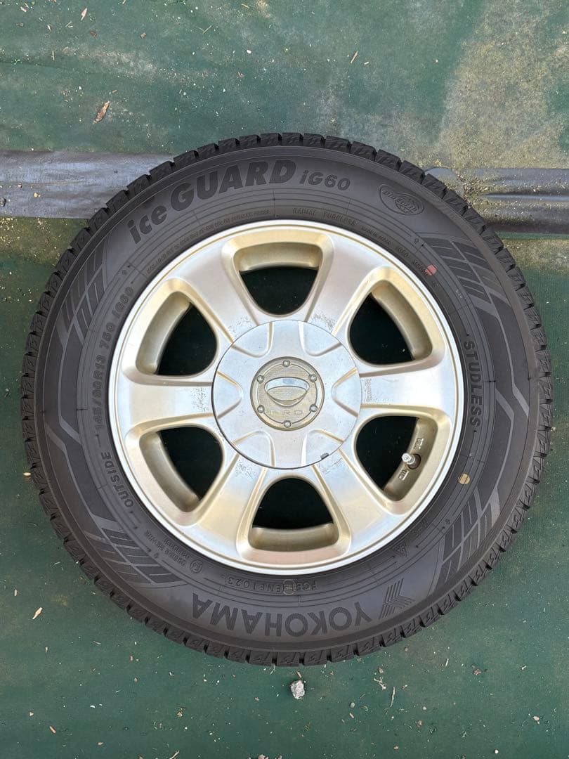 製 145 80 R13 スタッドレス4本セット マルチホイール付きYokohama BRIGHTFACE_UK