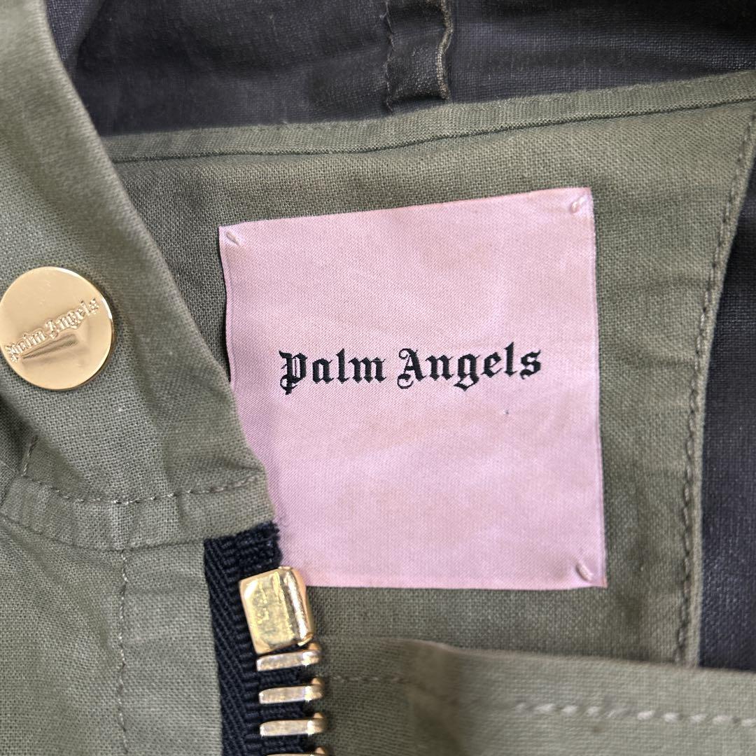 [希少]PALM ANGELS /ミリタリーパーカー/M ゴールドジップ