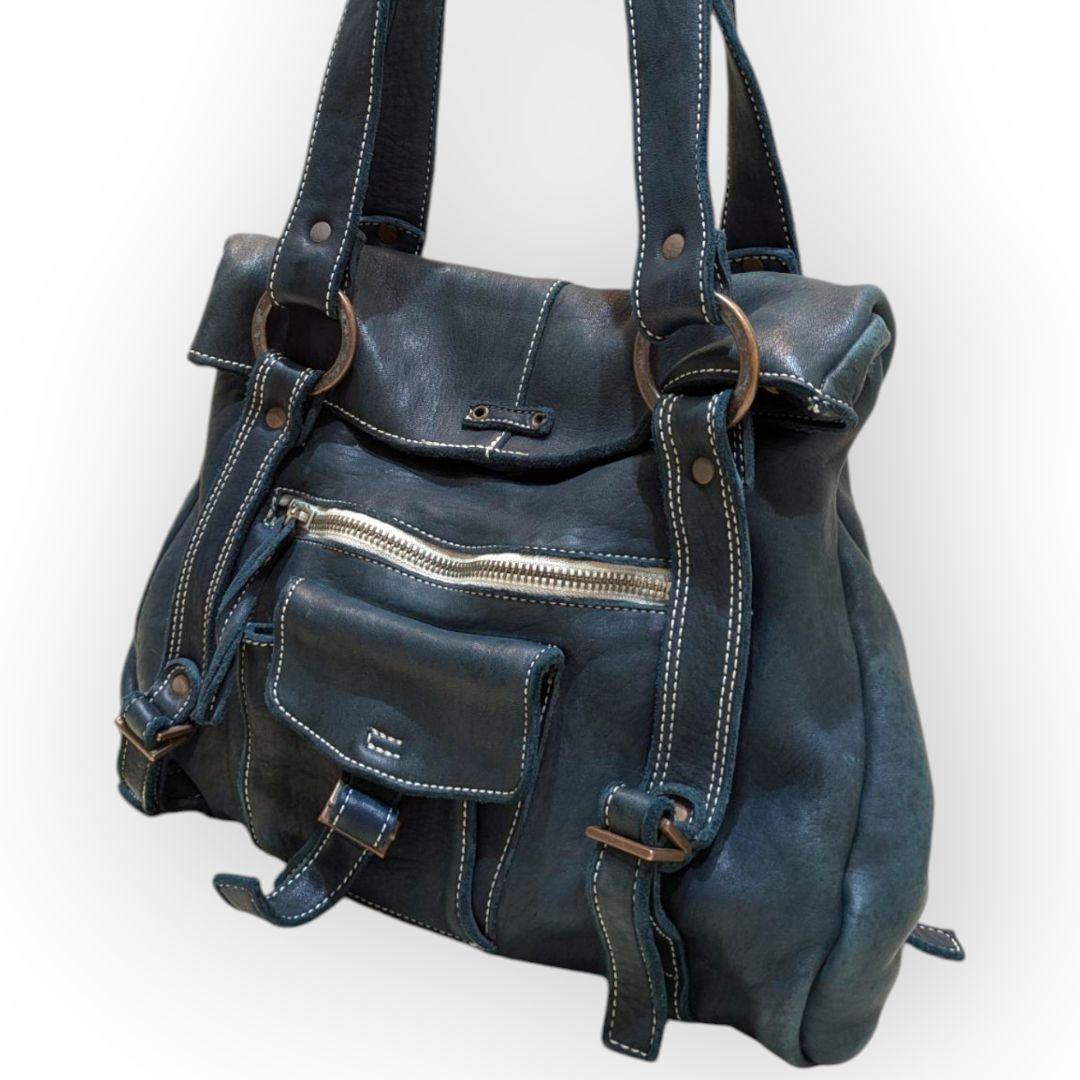 web限定セール 美品【LILY 黒 トート ハンドバッグ ショルダー MIND】馬革 REAL バッグ