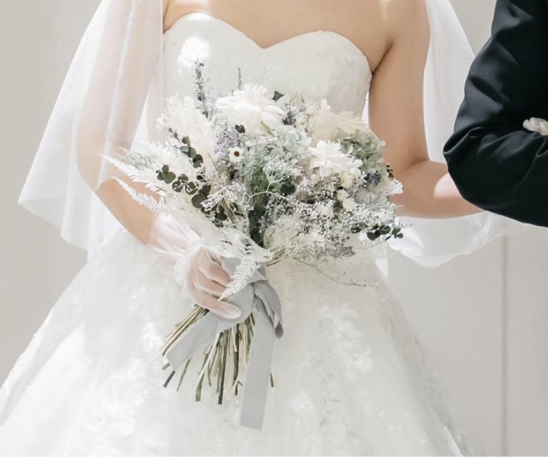 ドライフラワー ウエディングブーケ ブートニア付き 結婚式 前 ドライフラワー ウエディングブーケ ブートニア付き 結婚式 前
