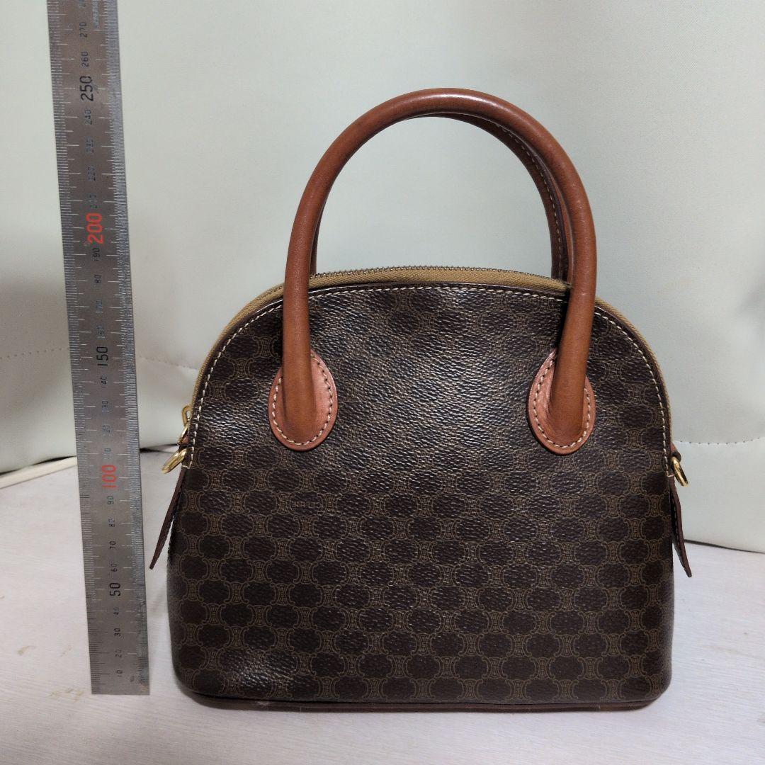 オールドセリーヌ　CELINE　マカダム柄2wayショルダーバッグ　ハンドバッグ