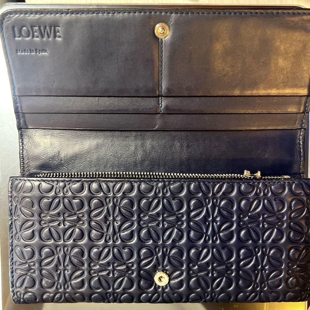 【値下げ】LOEWE 財布 ファスナー引手破損