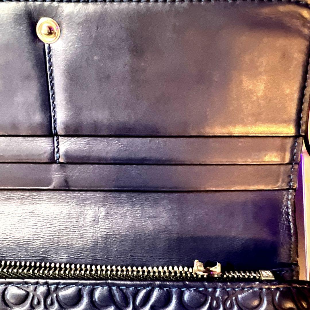 【値下げ】LOEWE 財布 ファスナー引手破損